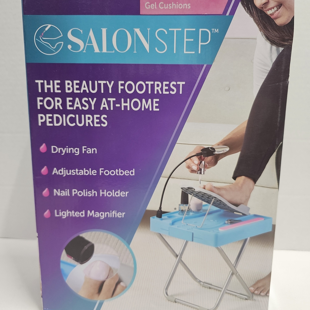 Salon Step The Beauty Footrest for Easy At-Home Pedicures, No Bending or Stretch